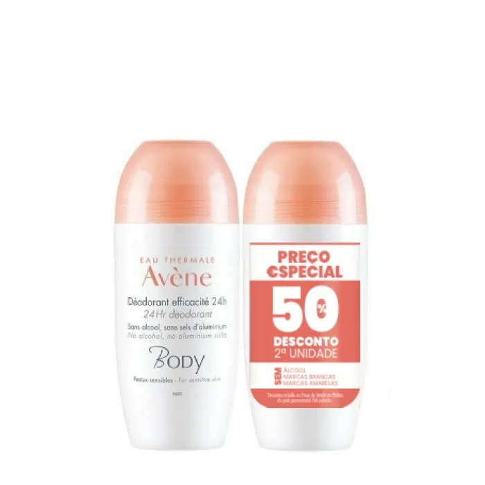 Avne Body Deodorant Roll-On 50ml DUO 50% 2UN