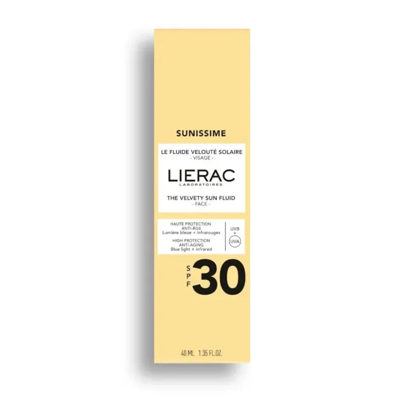 Lierac Sunissime the velvety sun fluid spf30 anti-aging sun protection 40ml