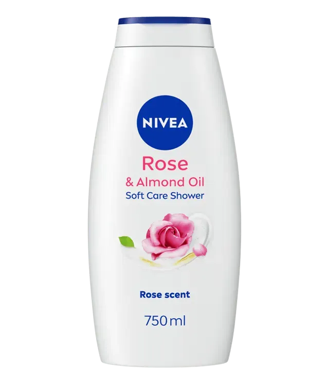 NIVEA BODY Rose & Almond Oil shower gel 750ml