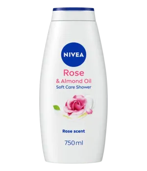 NIVEA BODY Rose & Almond Oil shower gel 750ml