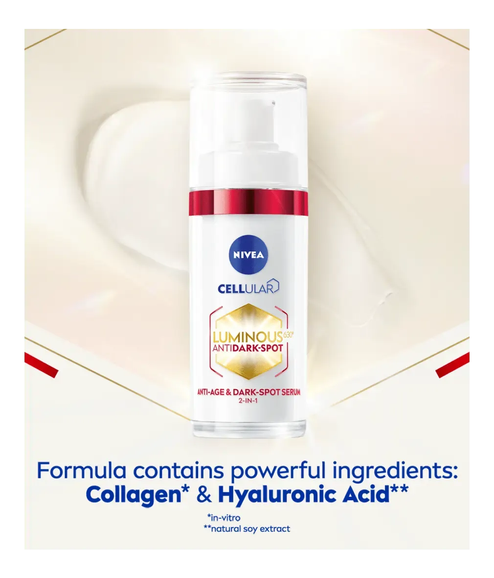 NIVEA Cellular Luminous630 2-in-1 Anti-Age & Dark Spot Serum 30 ML