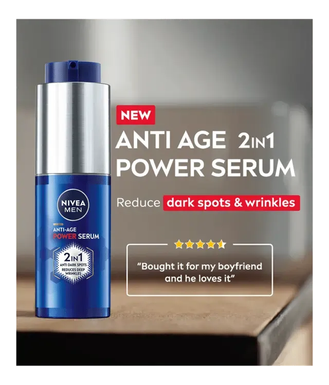 NIVEA MEN Anti-Age Power 2 IN 1 Serum 30 ML