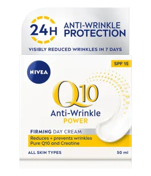 NIVEA Q10 Power Anti-Wrinkle Day Cream Moisturiser SPF15 50ML